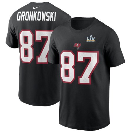 Tampa Bay Buccaneers - Rob Gronkowski Super Bowl LV Champions NFL T-Shirt