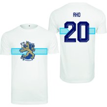 Finsko - Sebastian Aho 2026 Hokejový Tričko - biela