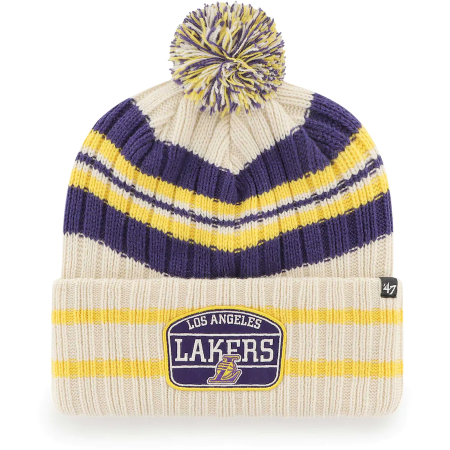 Los Angeles Lakers - Hone Patch NBA Knit Hat-KOPIE
