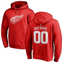 Detroit Red Wings - Team Authentic NHL Mikina s kapucňou/Vlastné meno a číslo