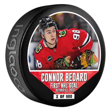 Chicago Blackhawks - Connor Bedard First Goal NHL Krążek