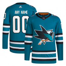 San Jose Sharks - Authentic Pro Primegreen Home NHL Jersey/Customized