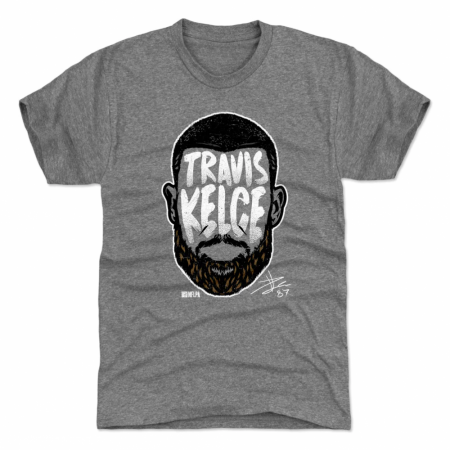 Kansas City Chiefs - Travis Kelce Player Silhouette NFL T-Shirt