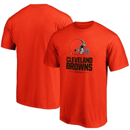 Cleveland Browns - Team Lockup Orange NFL T-Shirt