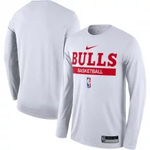 Chicago Bulls - 2022/23 Practice Legend White NBA Long Sleeve T-shirt