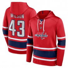 Washington Capitals - Tom Wilson Lace-Up NHL Bluza s kapturem