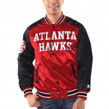 Atlanta Hawks - Full-Snap Varsity Satin NBA Bunda