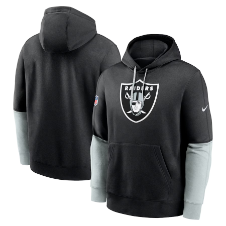 Las Vegas Raiders - 2024 Sideline Club Pullover Black NFL Mikina s kapucí