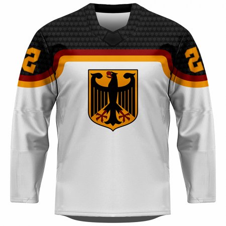 Niemcy - 2022 Hockey Replica Fan Jersey Biały/Własne imię i numer