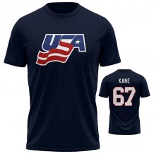Team USA - Patrick Kane Hockey Tshirt-navy