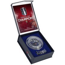Florida Panthers - 2025 Stanley Cup Champions Crystal NHL Puck Filled With Ice from Final Game