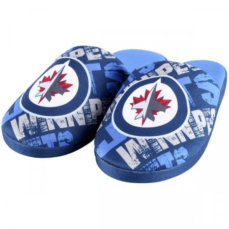 Winnipeg Jets Youth - Wordmark Printed NHL Slippers