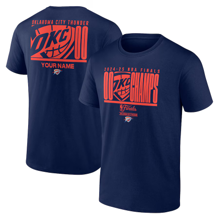 Oklahoma City Thunder - 2025 Champions NBA T-shirt/Customized