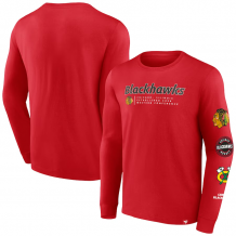 Chicago Blackhawks - Strike the Goal NHL Long-Sleeve T-Shirt