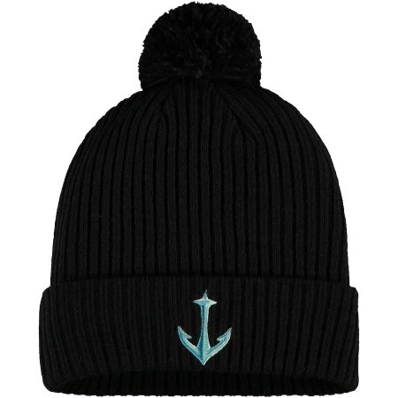 Seattle Kraken - Secondary Logo Black NHL Knit Hat