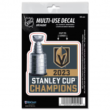 Vegas Golden Knights - 2023 Stanley Cup Champs All Surface NHL Aufkleber