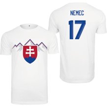 Słowacja - Šimon Nemec 2026 Hockey Koszulka - biała