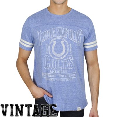 Indianapolis Colts - Tailgate Tri-Blend NFL Tričko - Velikost: L/USA=XL/EU