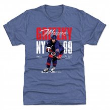 New York Rangers - Wayne Gretzky Bold Blue NHL T-Shirt