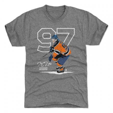 Edmonton Oilers - Connor McDavid Outline NHL T-Shirt