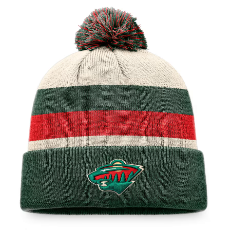 Minnesota Wild - Fundamental Cuffed pom NHL Czapka zimowa