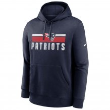 New England Patriots - Team Stripes NFL Mikina s kapucí