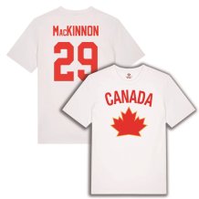 Canada - Nathan MacKinnon White Hockey Tshirt