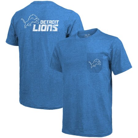 Detroit Lions - Tri-Blend Pocket NFL Koszulka