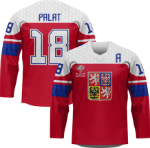 Czechia - Ondrej Palat 2024 World Champions Hockey Replica Jersey