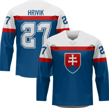 Słowacja - Marek Hrivik Hockey Replica Jersey