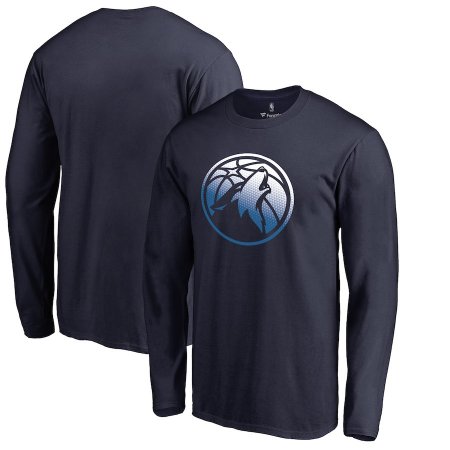 Minnesota Timberwolves - Gradient Logo NBA T-shirt mit einem langen Ärmel