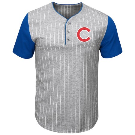 Chicago Cubs - Life Or Death Pinstripe Henley MLB T-shirt :: FansMania