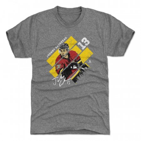 Calgary Flames - Johnny Gaudreau Stripes NHL T-Shirt