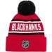 Chicago Blackhawks Youth - Wordmark Cuffed NHL Knit Hat