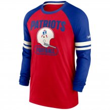 New England Patriots - Throwback Raglan NFL Long Sleeve Shirt