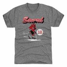 Chicago Blackhawks - Denis Savard Retro Script Gray NHL T-Shirt