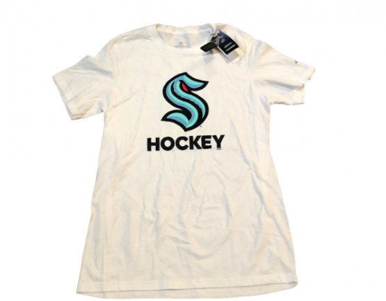 Seattle Kraken - Team Hockey White NHL T-Shirt - Size: M/USA=L/EU