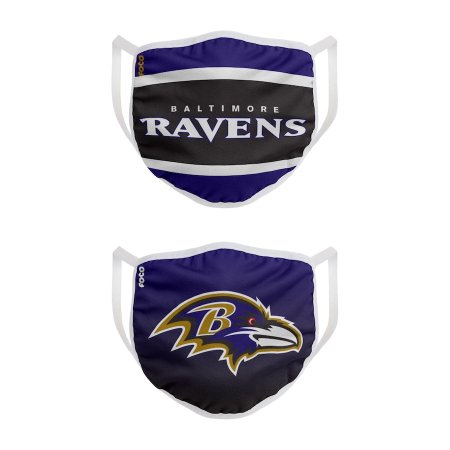 Baltimore Ravens - Colorblock 2-pack NFL rouška