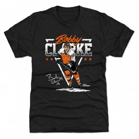 Philadelphia Flyers - Bobby Clarke Triangle Black NHL T-Shirt