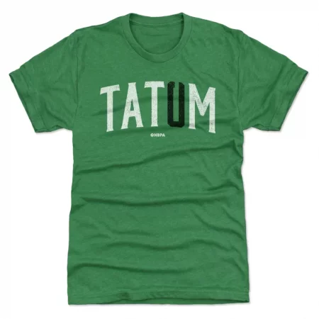 Boston Celtics - Jayson Tatum Name Number Green NBA T-Shirt