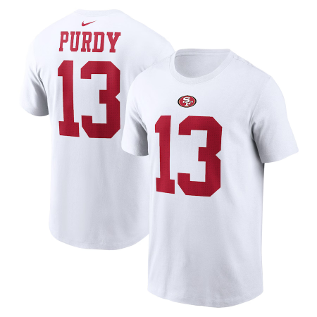 San Francisco 49ers - Brock Purdy White NFL T-Shirt