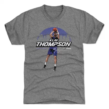 Golden State Warriors - Klay Thompson Skyline Gray NBA T-Shirt