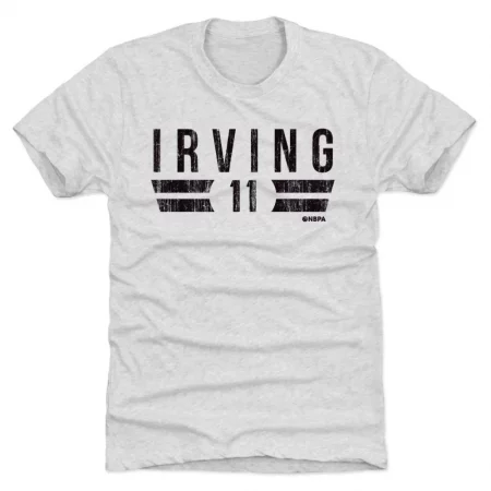 Brooklyn Nets - Kyrie Irving Font White NBA Tričko