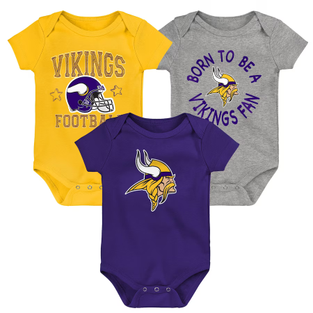 Minnesota Vikings Infant - Born to Be NFL Body Set