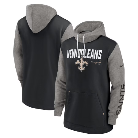 New Orleans Saints - Fashion Color Block NFL Mikina s kapucí