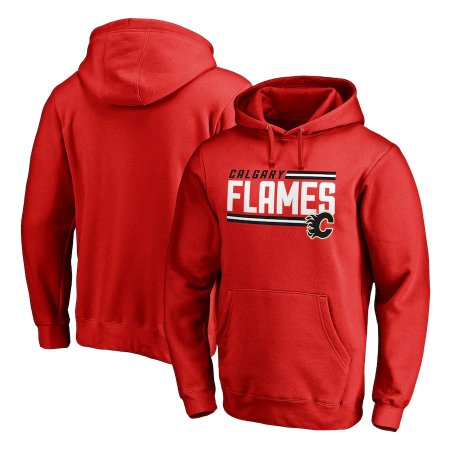 Calgary Flames - Iconic Collection On Side Stripe NHL Bluza s kapturem
