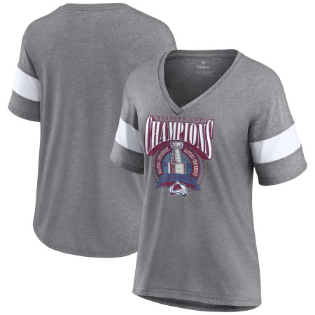 Colorado Avalanche Frauen - 2022 Stanley Cup Champions Banner V-Neck NHL T-shirt