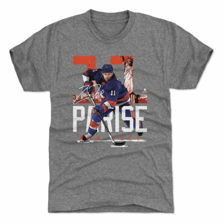New York Islanders - Zach Parise Landmark Gray NHL T-Shirt