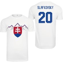 Slovensko - Juraj Slafkovský 2026 Hokejové Tričko - biele