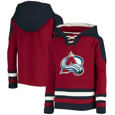 Colorado Avalanche Dziecięca - Ageless Lace-up NHL Bluza z kapturem